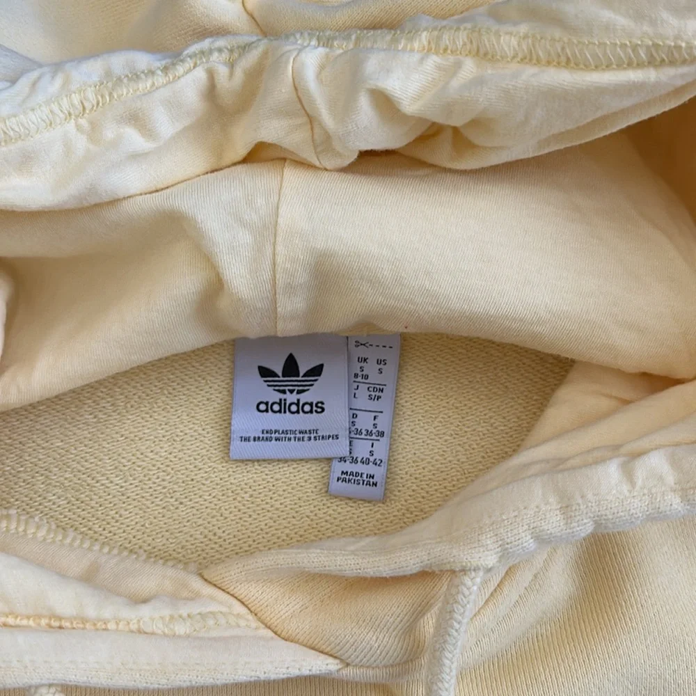 Adidas Womens Yellow Hoodie Small - Picture 2 of 5